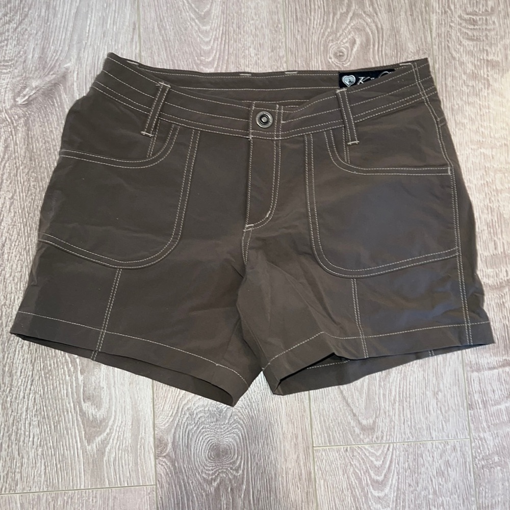 Kuhl Women’s Shorts Size 4 Stone Army Green Brown